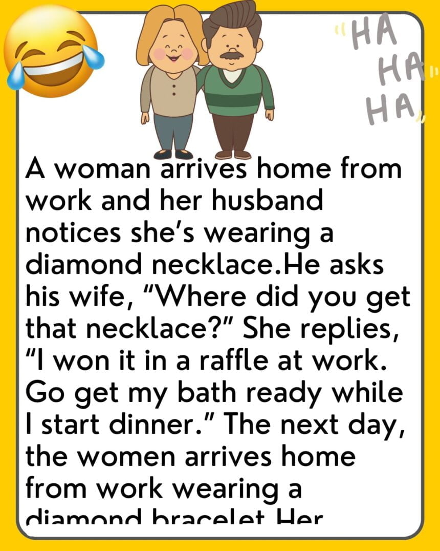 Husband Notices Wife Wearing A Diamond Necklace - discoverstoryscape.com