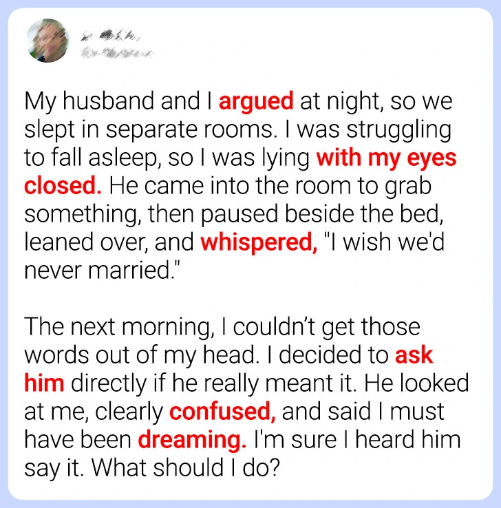 My Husband Thought I Was Asleep and Whispered the Truth I Wish I Hadn’t Heard