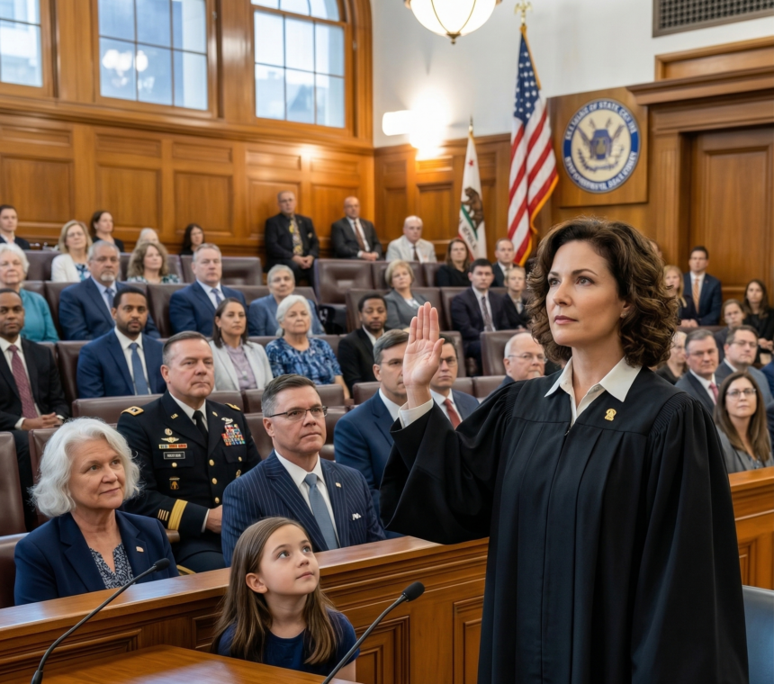 “My Parents Skipped My Federal Judge Swearing-In for a Spa Day — That Night, a Sealed File Arrived With a Name That Nearly Stopped My Heart”